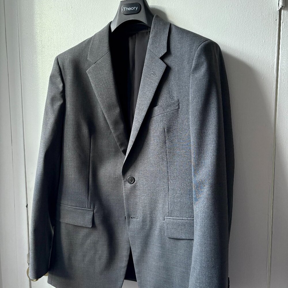 New THEORY "Morton" Blazer (Gray Twill, 40S)